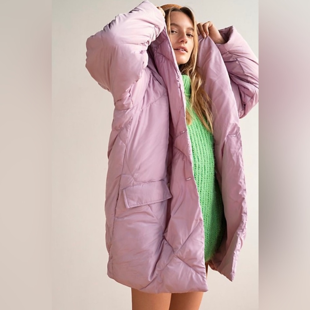 Free People Ella Padded Puffer Jacket Coat Oversized
Wisteria Dawn XS